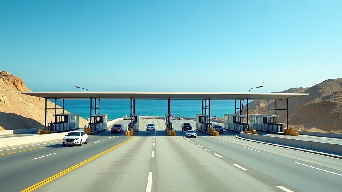 Toll Roads vs Free Roads in Baja (Cuota vs Libre) 1 Highway toll plaza on the Baja California coastal road