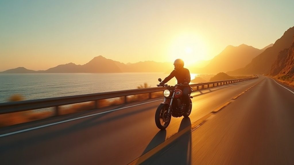 Motorcycle touring the Baja coast